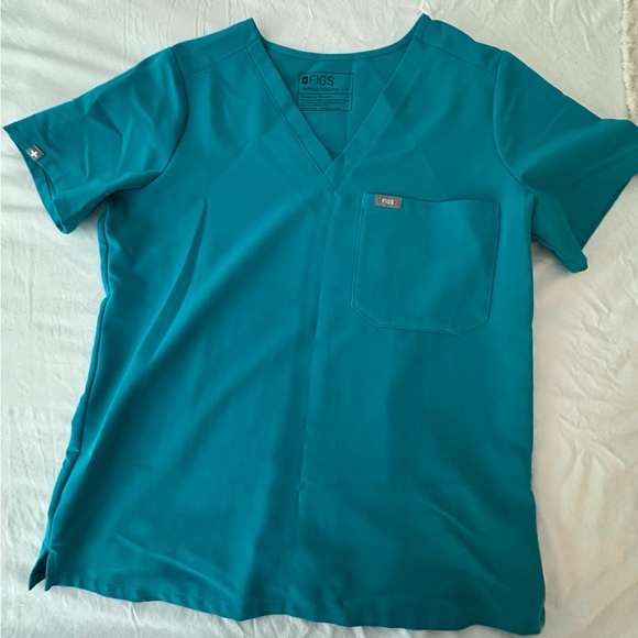 FIGS SET - Scrub Top and Pants in Color TEAL - Picture 3 of 7